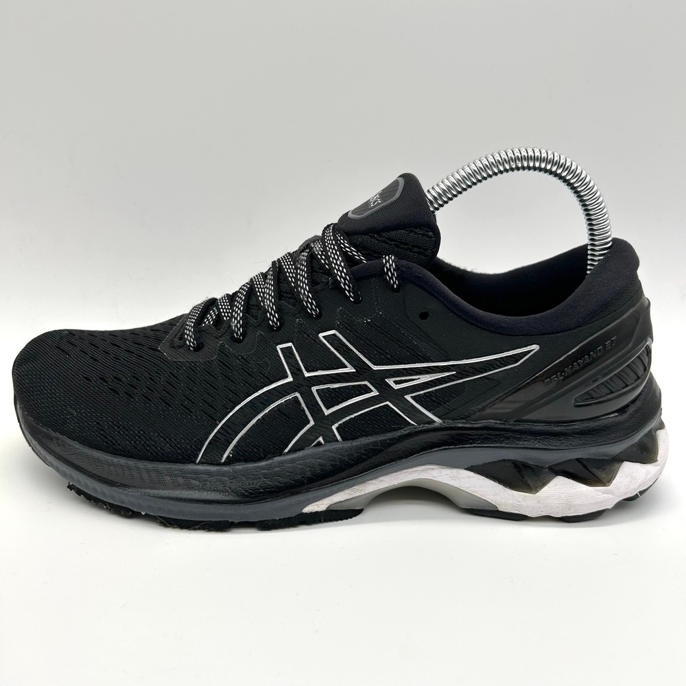 ASICS Gel-Kayano 27 Shoes Womens 7.5 Black Running Sneakers Stability Mesh
